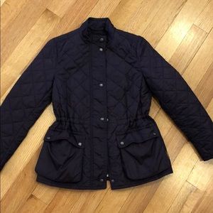 Coach Plum Purple Peplum Lightweight jacket(small)